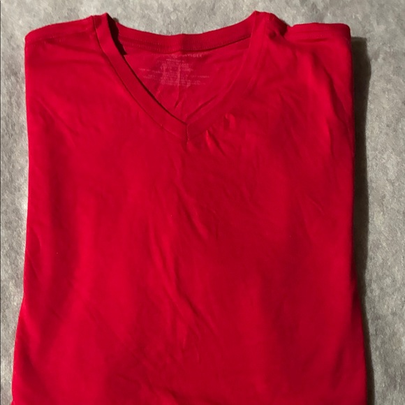 Tommy Hilfiger Other - Tommy Hilfiger Bold Red V-Neck Tee